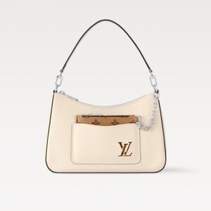 🔥Louis Vuitton Handbag Epi Marelle 2way Shoulder Bag Ivory M80688🔥
